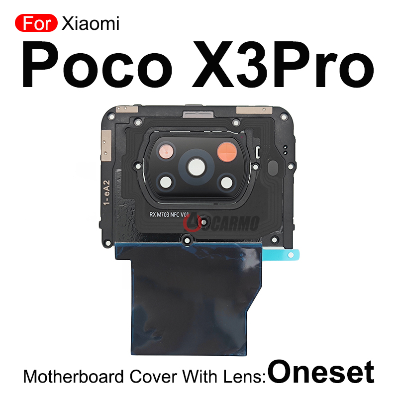 NEW%20Cover%20Heat%20Sticker%20And%20Camera%20Lens%20Frame%20Replacement%20Part%20For%20Xiaomi%20POCO%20X3%20/X3%20Pro%20-%20Image%202