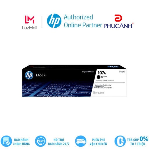 Mực hộp laser HP 107A Black (W1107A)