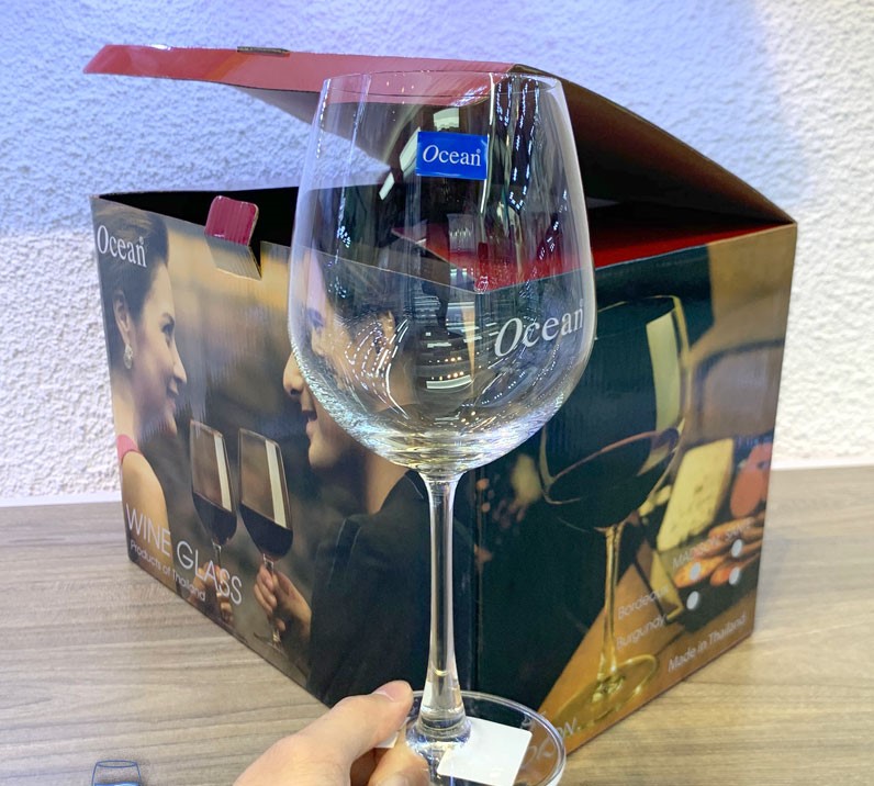 (Thủy tinh - Ocean.15A21) BỘ 6 LY RƯỢU VANG MADISON BORDEAUX - 600ML