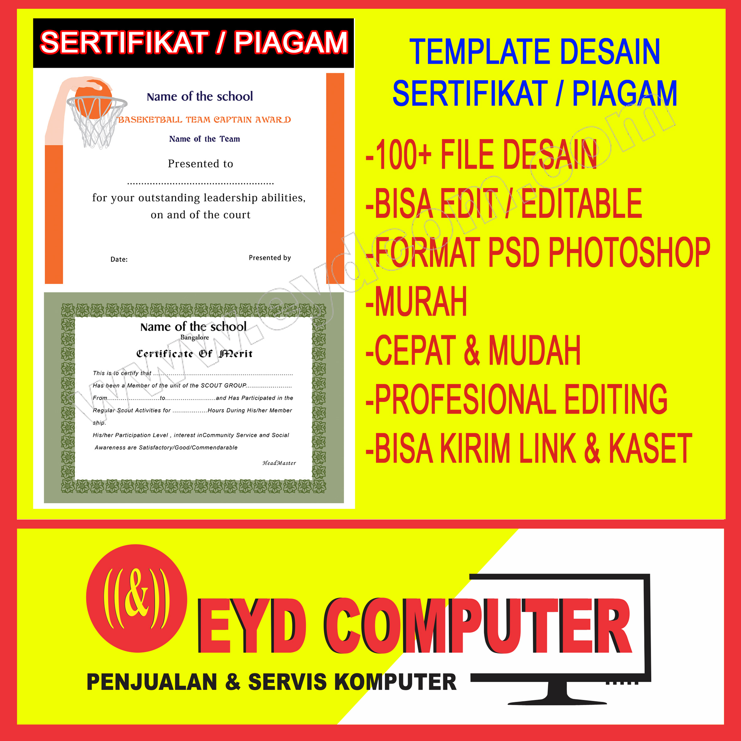 download desain sertifikat photoshop