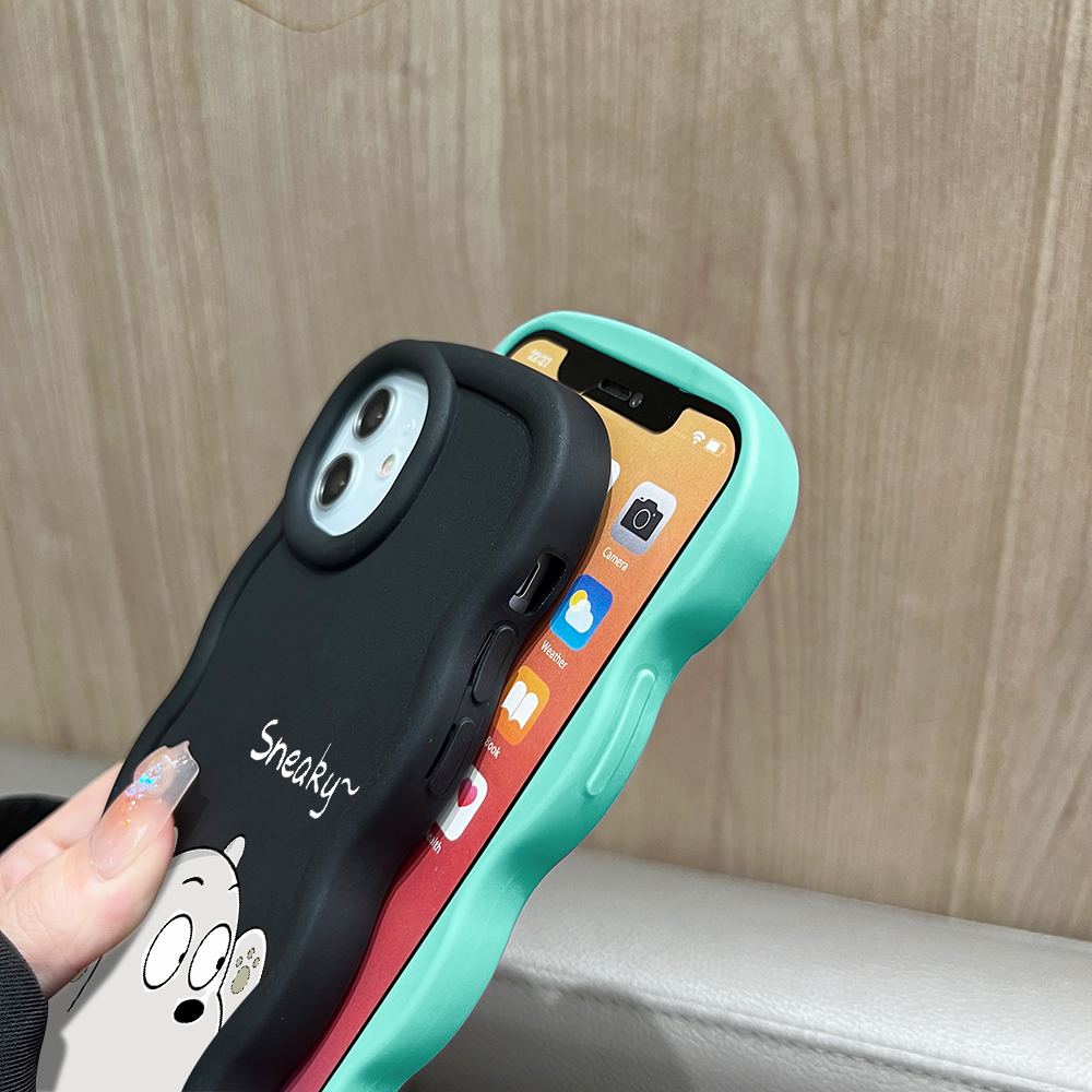 AMORVOR%20for%20Vivo%20Y11%202019%20Back%20Cover%20Cute%20White%20Bear%20Pattern%20Luxury%20Phone%20Case%20Macaron%20Wave%20Soft%20Silicone%20Mobile%20Cover%20-%20Image%207