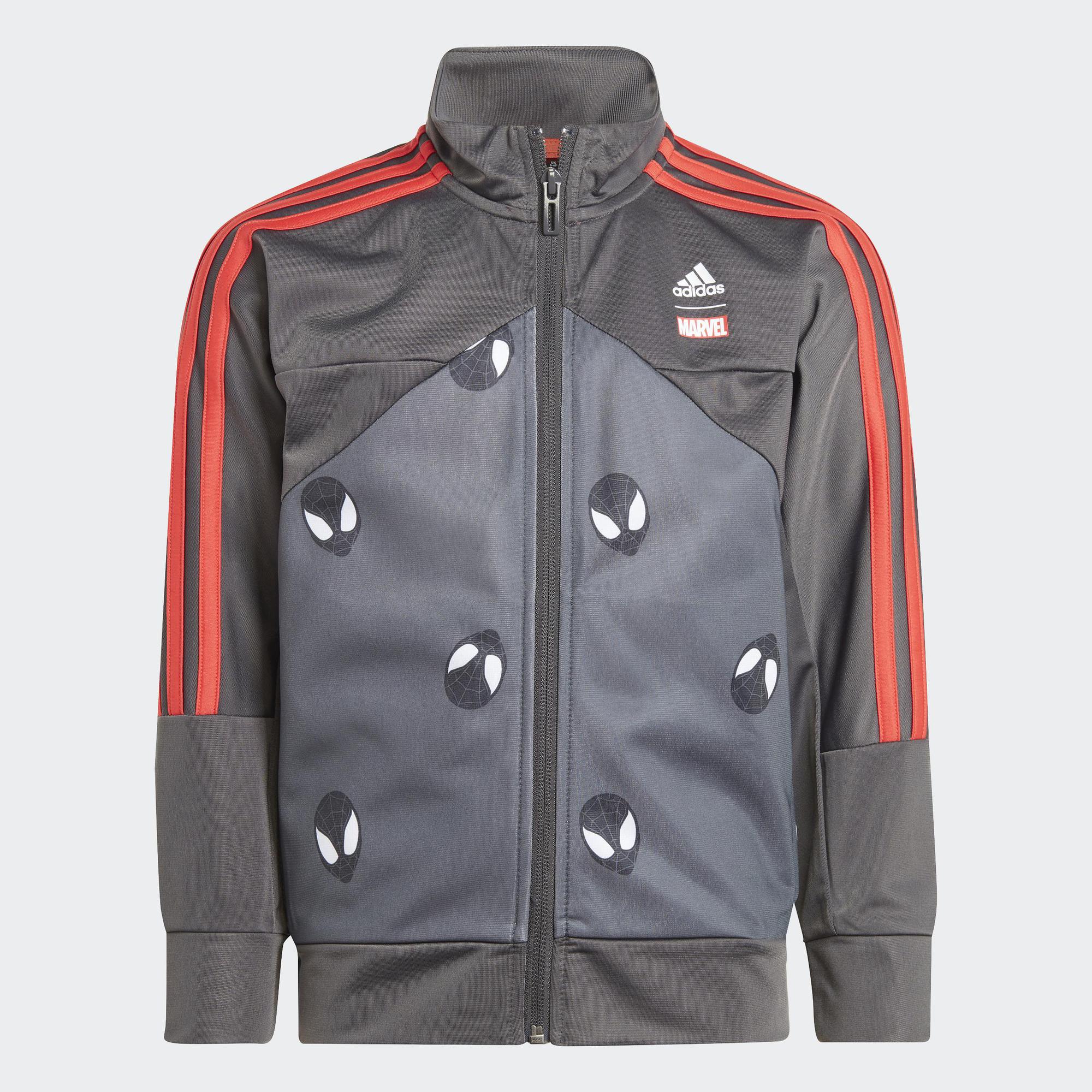Adidas Phong cách sống Áo Track Jacket adidas x Marvel Spider-Man Trẻ em Xám IB4854