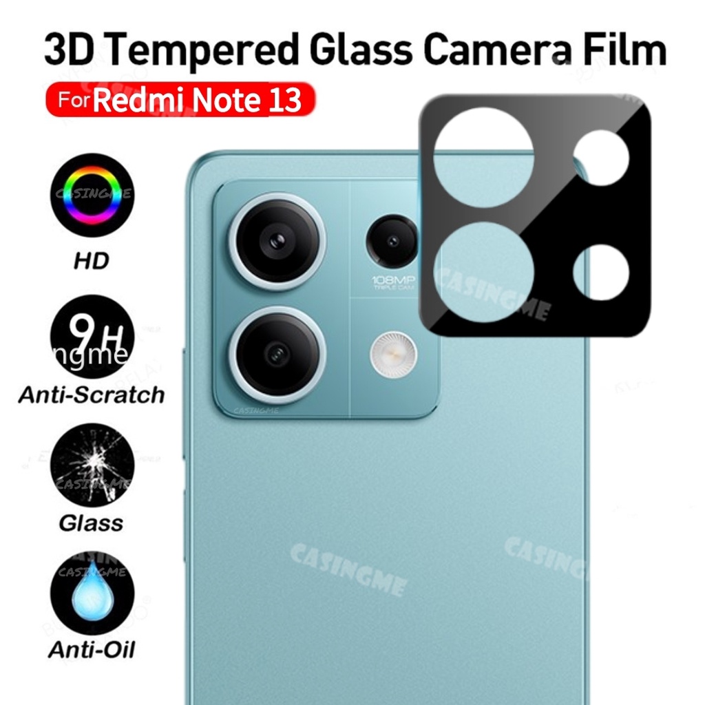 Redmi Note 13 bọc hoàn toàn Tuổi 3D ống kính máy ảnh Cho Redmi Note 13 Note13 Redm Note13 13 Pro 13Pro Note13Pro 5G 4G Máy Ảnh tấm dán bảo vệ màn hình kính cường lực bọc hoàn toàn ống kính máy ảnh Bảo Vệ