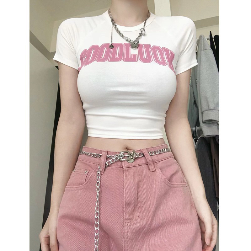 Áo Croptop Chữ Cool