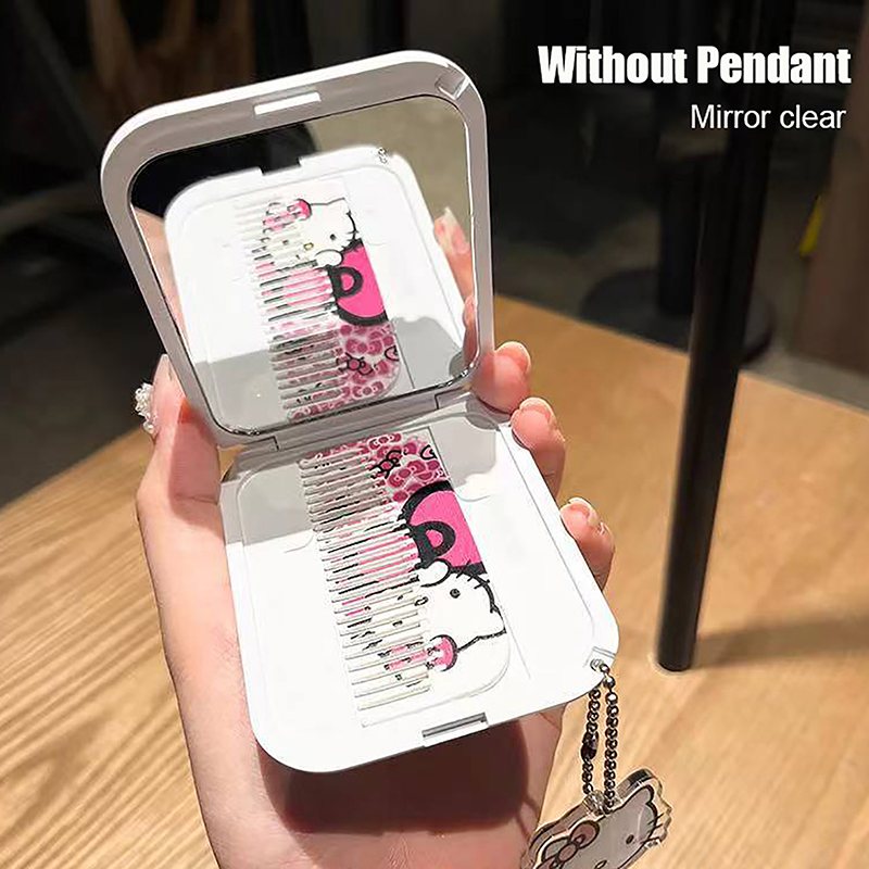 Sanrio%20Cute%20Pink%20Hello%20Kitty%20Folding%20Clamshell%20Mirror%20Makeup%20Mirror%20With%20Comb%20BANGCHEN%20-%20Image%206