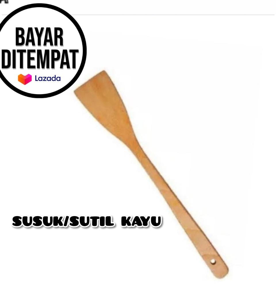 SPATULA/SODET/SUTIL KAYU PANJANG 35cm Lazada Indonesia