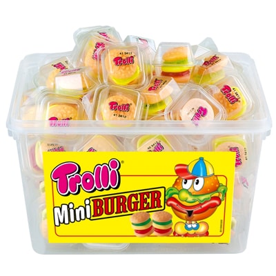HCM- 1 cái mini burger Trolli Đức HSD 12/2022