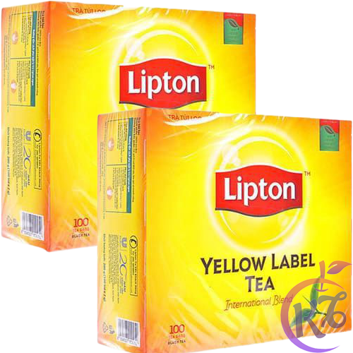 [FreeShipMAX] Combo 2 hộp Trà lipton túi lọc nhãn vàng hộp 100 gói x 2g chiết xuất 100% lá trà tươi thiên nhiên - tra lipton tui loc nhan vang thumbnail