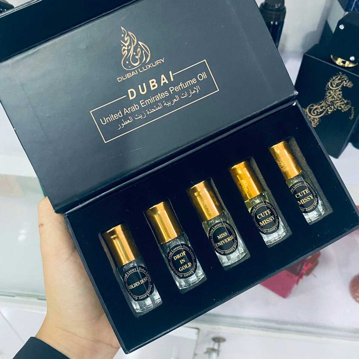 Tinh Dầu Nước Hoa Dubai Set 5 Chai