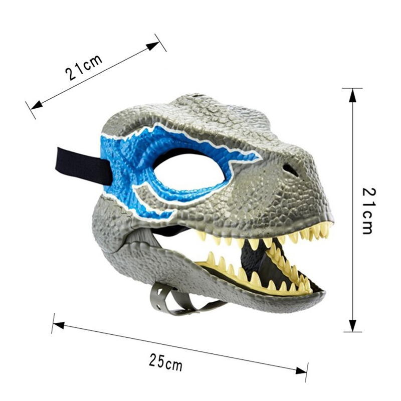 Blue Dinosaur Mask Dinosaur Toys Head Halloween Festival Dinosaur Costumes Party Masquerade Mask Christmas Gifts for Kids