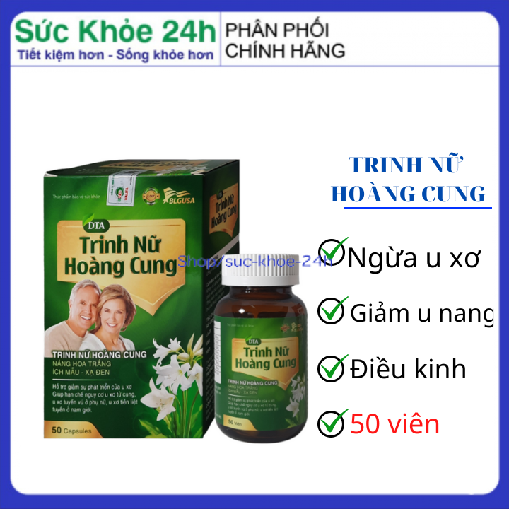 Viên uống Trinh Nữ Hoàng Cung xanh hộp 50 viên