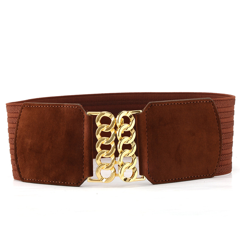 New ladies suede elastic wide belt GM2014