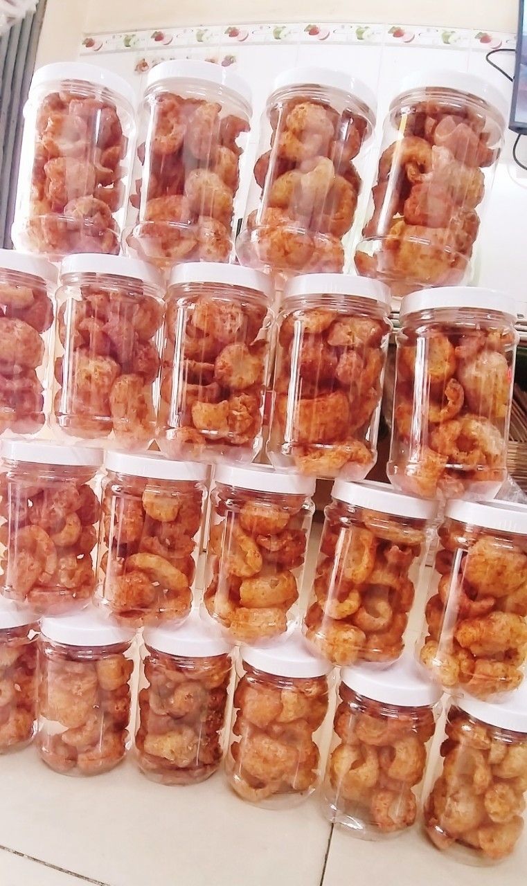 (SIÊU NGON) COMBO 2 HỦ DA HEO CHIÊN GIÒN MẮM ỚT HÀNH (65gram/hủ) [ Baby cute ]