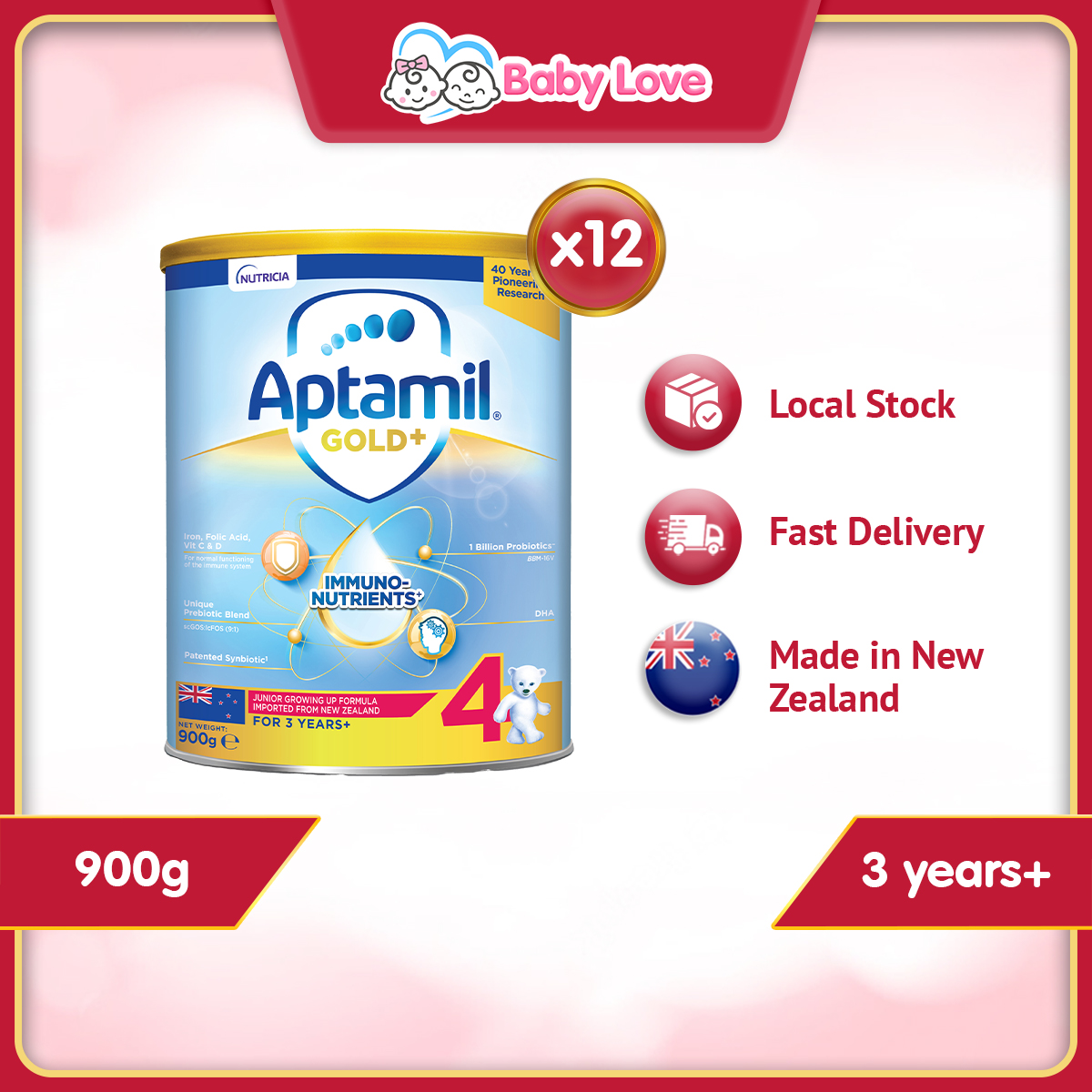 Aptamil Gold+ Immuno-Nutrients Stage Junior Growing Up Formula