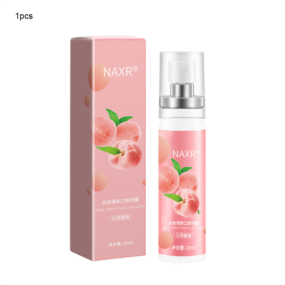 AAbeauty mouth deodorant NAXR Probiotic Breath Freshener Mouth Spray To Remove Bad Breath Mint Peach Flavor Mouth Spray Oral spray