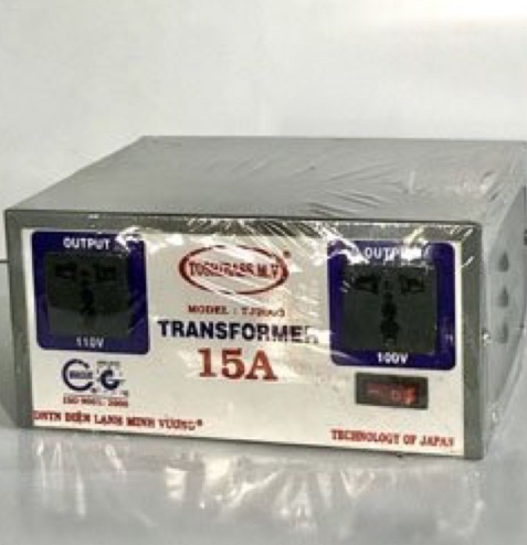 Biến thế 15A ( Biến áp chuyển đổi nguồn điện ) có ổ cắm