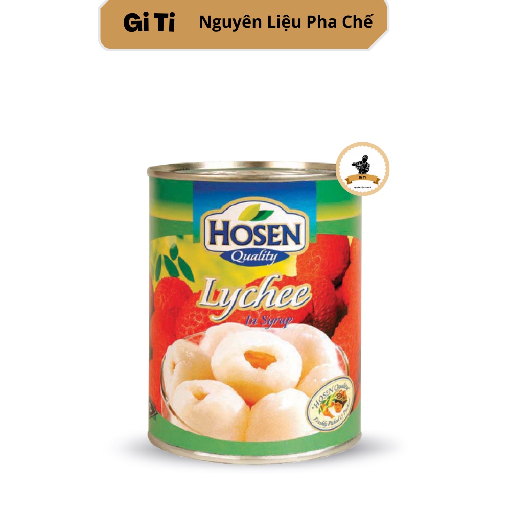 Vải thiều ngâm hosen lon 565g