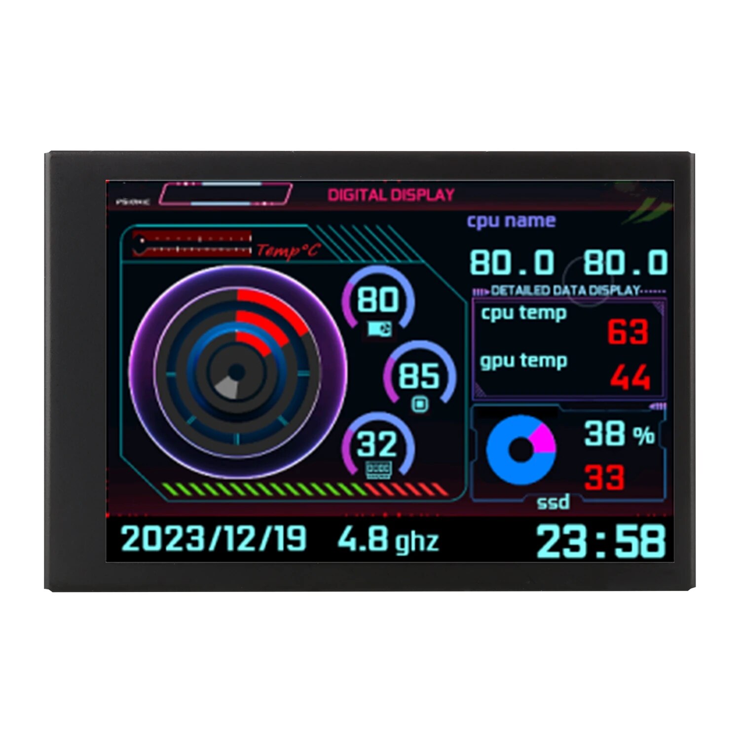 New%203.5%20Inch%20IPS%20TYPE-C%20Secondary%20Screen%20Computer%20CPU%20GPU%20RAM%20HDD%20MonitorUSB%20Display%20For%20Freely%20AIDA64%20-%20Image%203