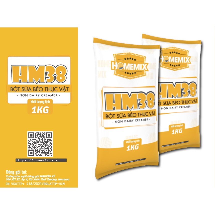 BỘT SỮA HM38 (bột kem béo pha trà sữa)