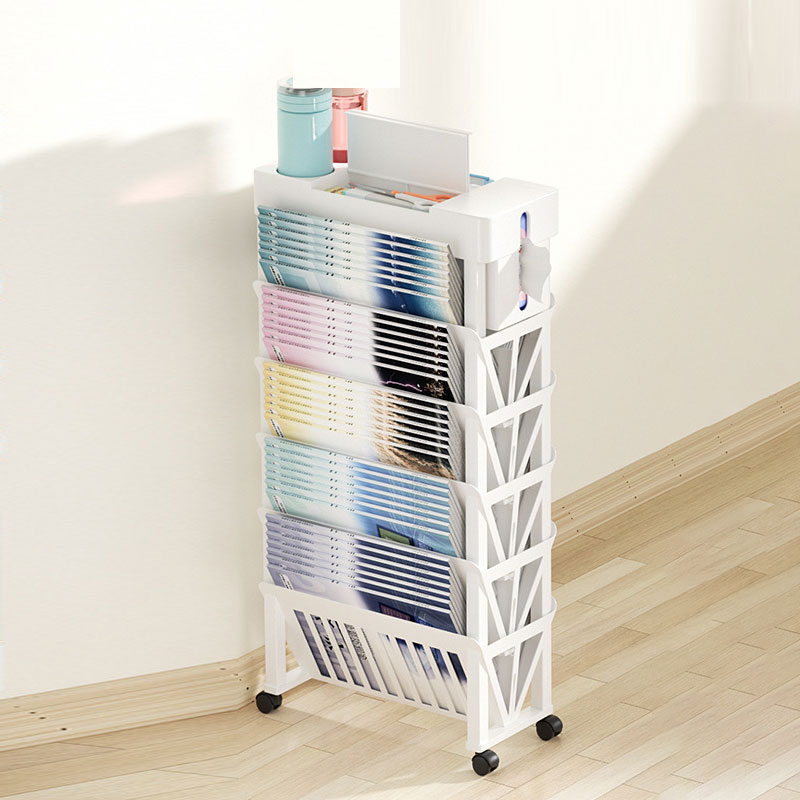 Book storage racks, movable desks, shelves, book cases, book bags, hanging bags, book stands