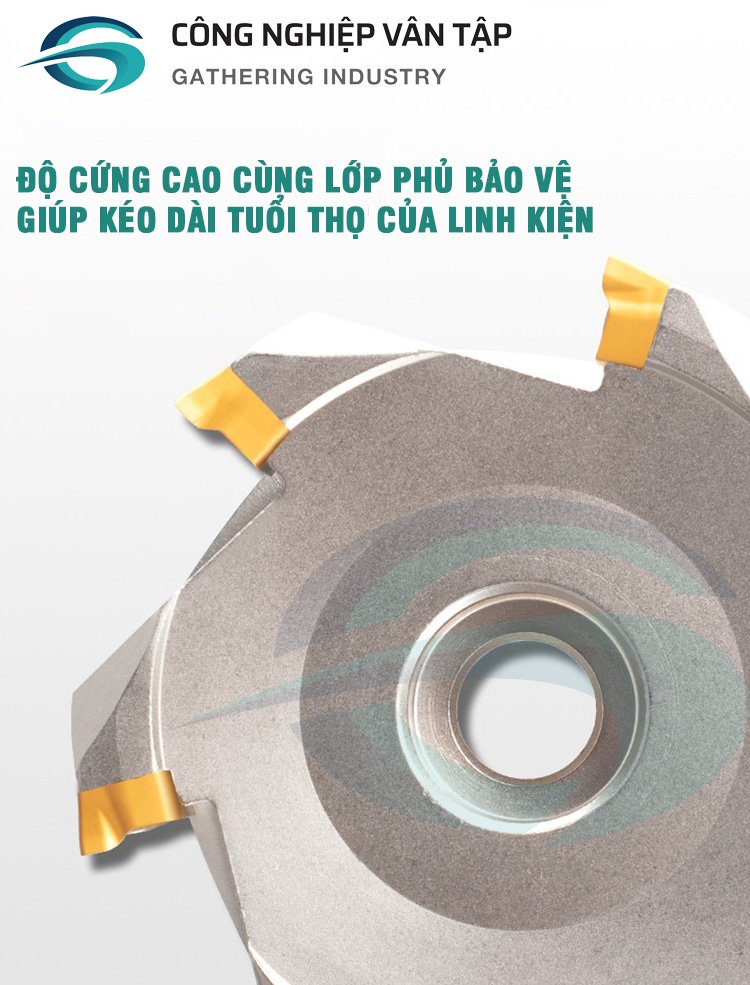 Bát phay gắn mảnh, bát phay gắn chip, đài phay