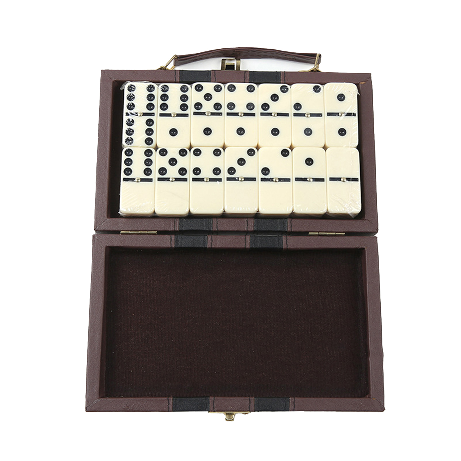 Dominoes Set High Quality Dominoes Classic Domino Game Set for Family Fun 28 Tiles with Case Perfect for Parties Chess Card Games Ideal for Adults and Kids