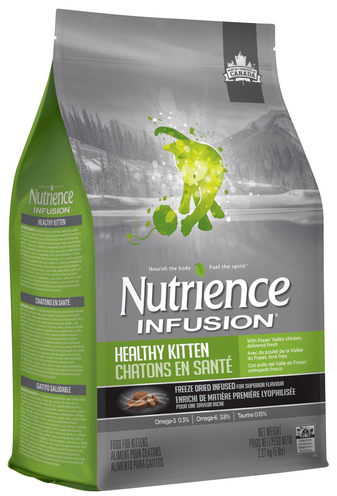 Hạt mèo NUTRIENCE KITTEN (bao nguyên seal) cho mèo con