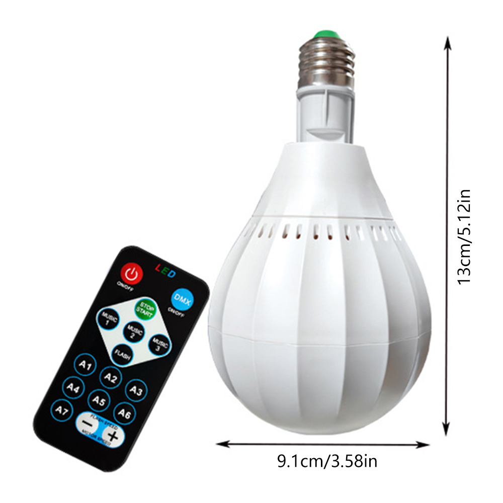 ZIR Mall Disco Lights Stage Lights E27 Lamp Head DJ Disco Lighting Christmas Projection Light Dreamy Rotating Voice Controlled Flash Stage