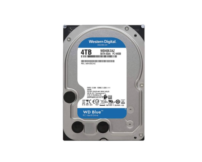 4 TB HDD (ฮาร์ดดิสก์) WD BLUE 5400RPM SATA3 WD40EZAX (รับประกัน3ปี