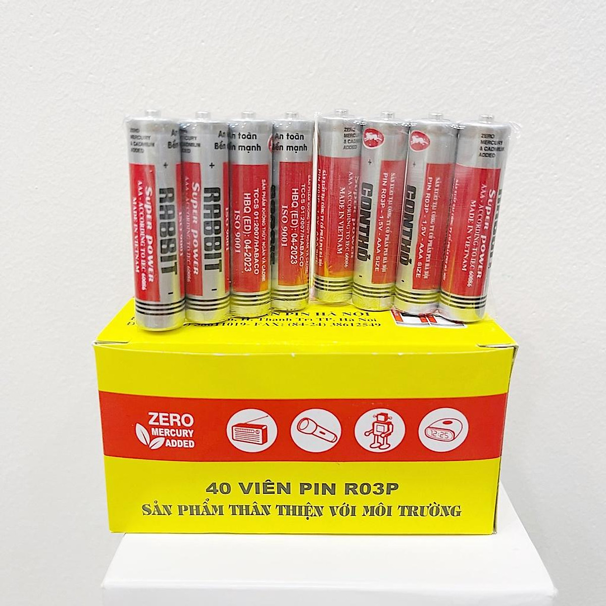 Pin Con Thỏ Mạnh Mẽ, Bền Bỉ/ 1Đôi