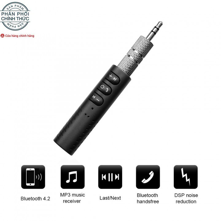 Adapter bluetooth receiver 4.1 rảnh tay