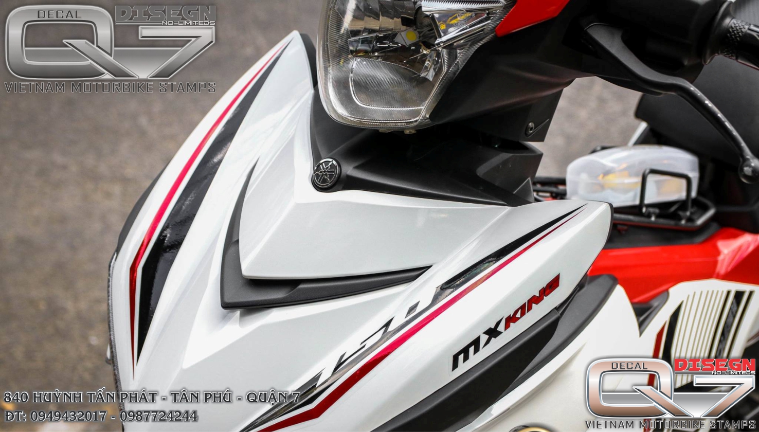 Tem rời EXCITER150 - TRẮNG ĐỎ