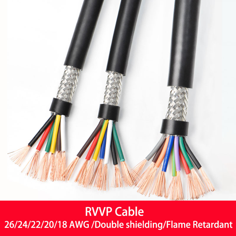 Rvvp Shielded Cable 26 24 22 20 18 17awg 2 3 4 5 6 7 8 Cores Shielded rvvp-shielded-cable-26-24-22-20-18-17awg-2-3-4-5-6-7-8-cores-shielded