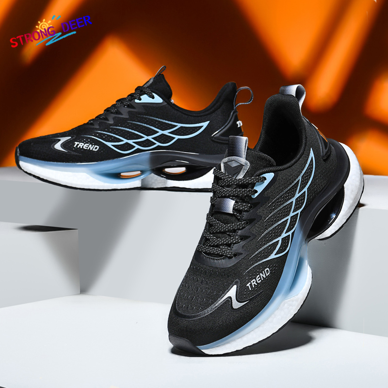 【STRONG DEER】Sneakers Unisex Fashion Shock Absorbing Marathon Running Shoes Sports Shoes Size：39-45