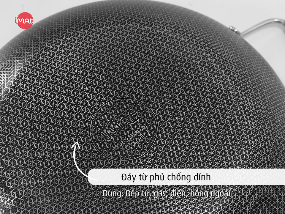Chảo xào inox đa năng iMat Blackcube