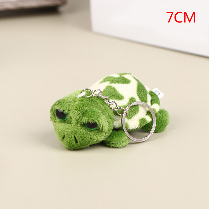 7 10CM Turtle Plush Stuffed Doll Soft Plush Toy Keychain Bag Pendant Kid Gift