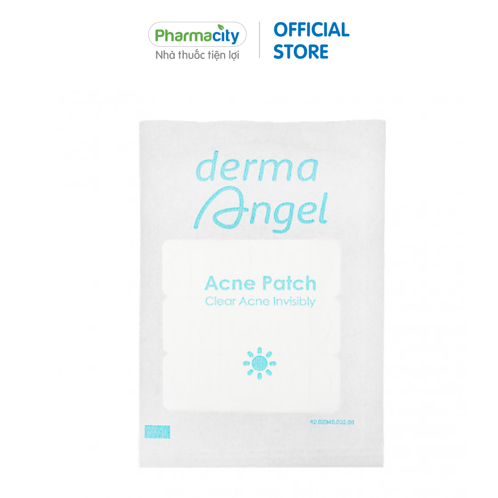 Miếng dán mụn ban ngày và đêm Derma Angel (12+6 miếng/hộp)