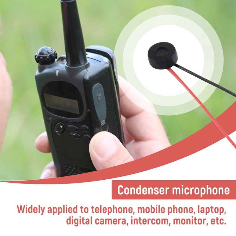 10pcs Electret Condenser MIC 4mm x 2mm for PC Phone MP3 MP4