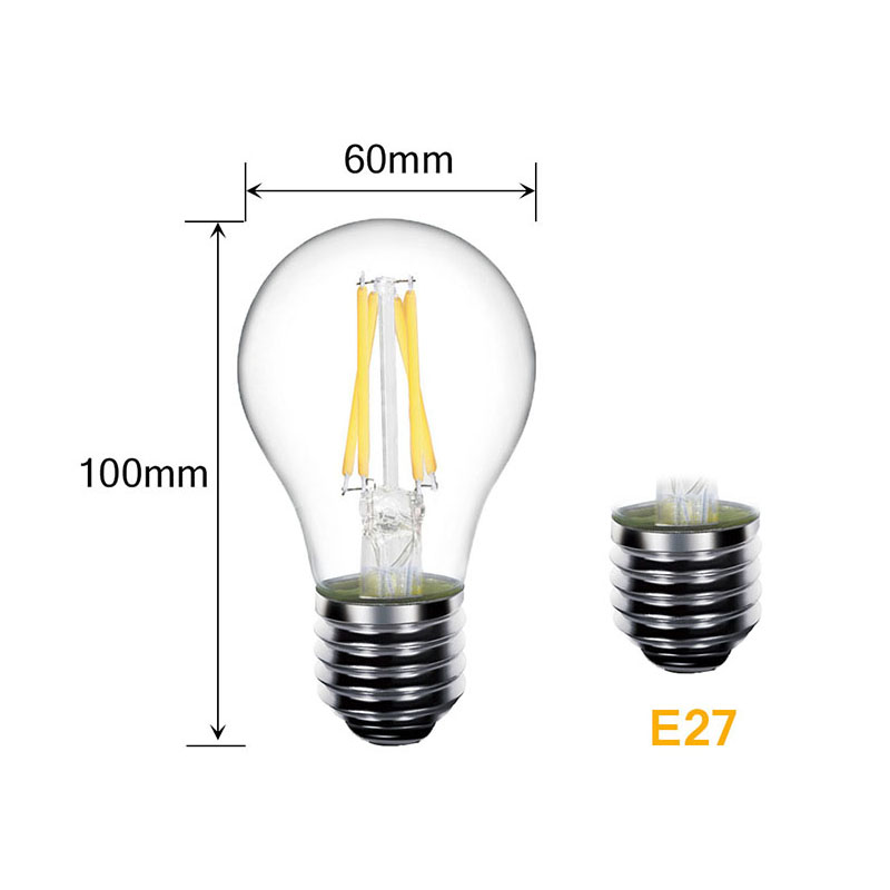 【TopazTrove】Retro LED Bulb 2W 4W 6W 8W NOT Dimmable E14 E27 Base Warm ...