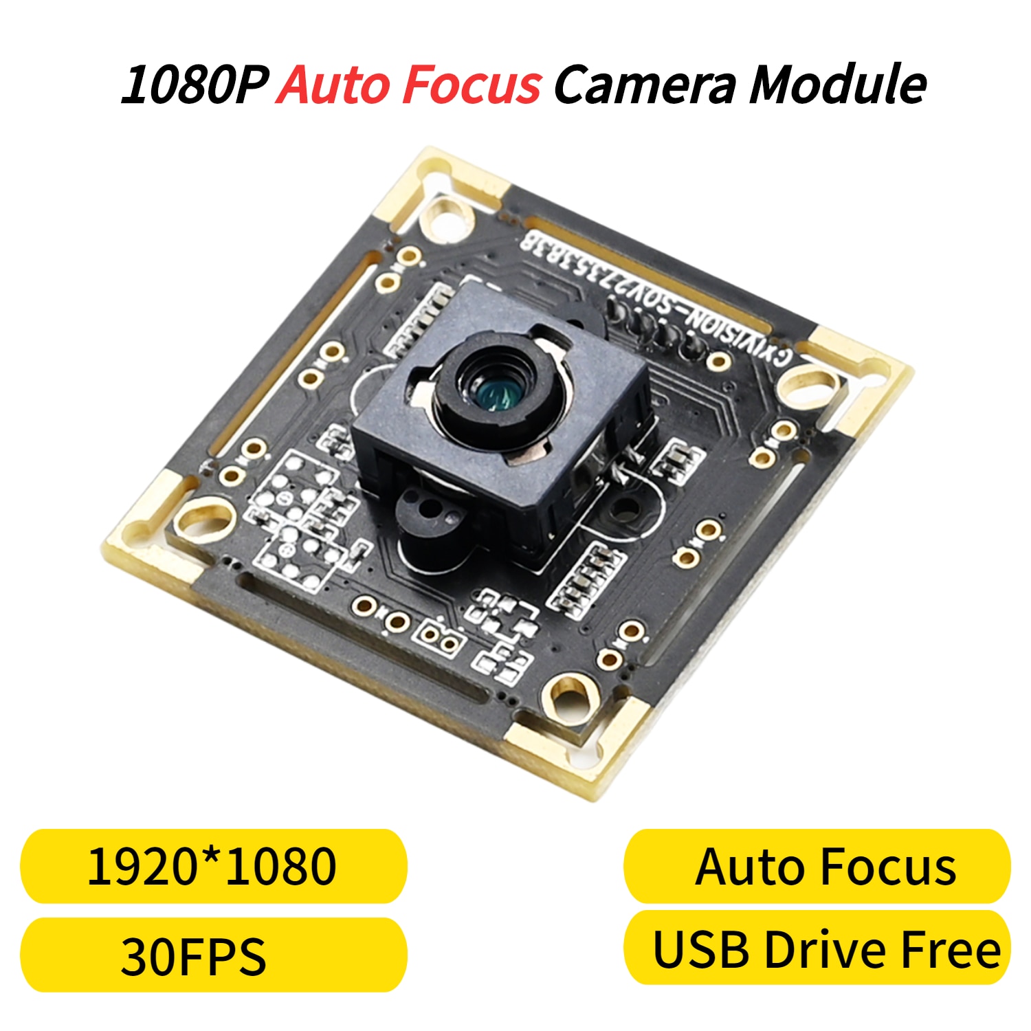 2MP Autofocus Camera Module 30FPS OV2735 CMOS USB Webcam Module 1080P ...