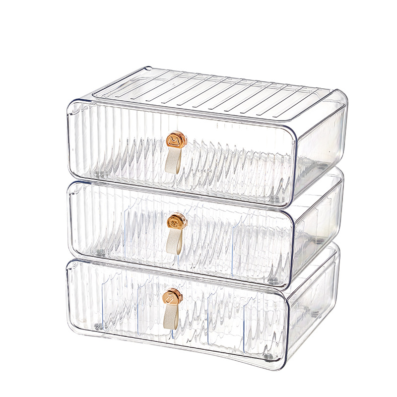 Underwear storage box, drawer-type light luxury wardrobe, clothing sorting box, household multi-functional underwear and socks storage artifact