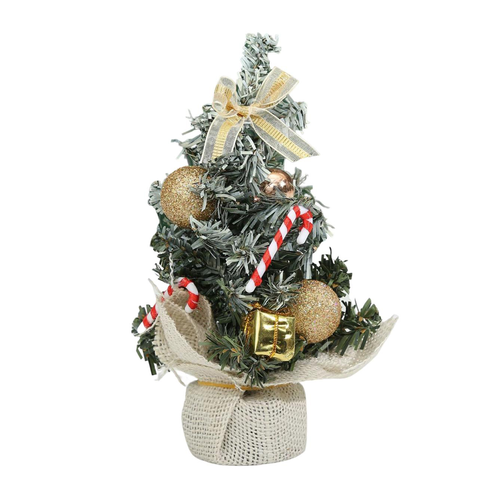 Desktop Christmas Tree Decorative Handmade Festive Props Bright Color Bow-knot Christmas Tree Decoration for Christmas