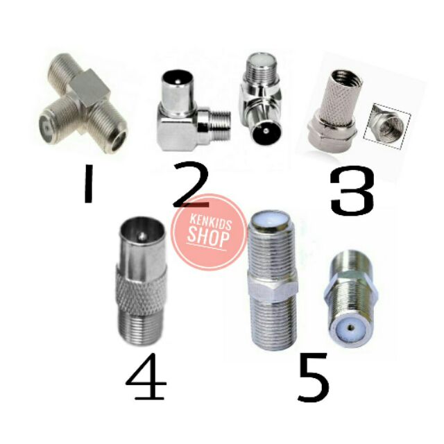 Jack cắm tivi cáp truyền hình , giắc ăng ten các loại