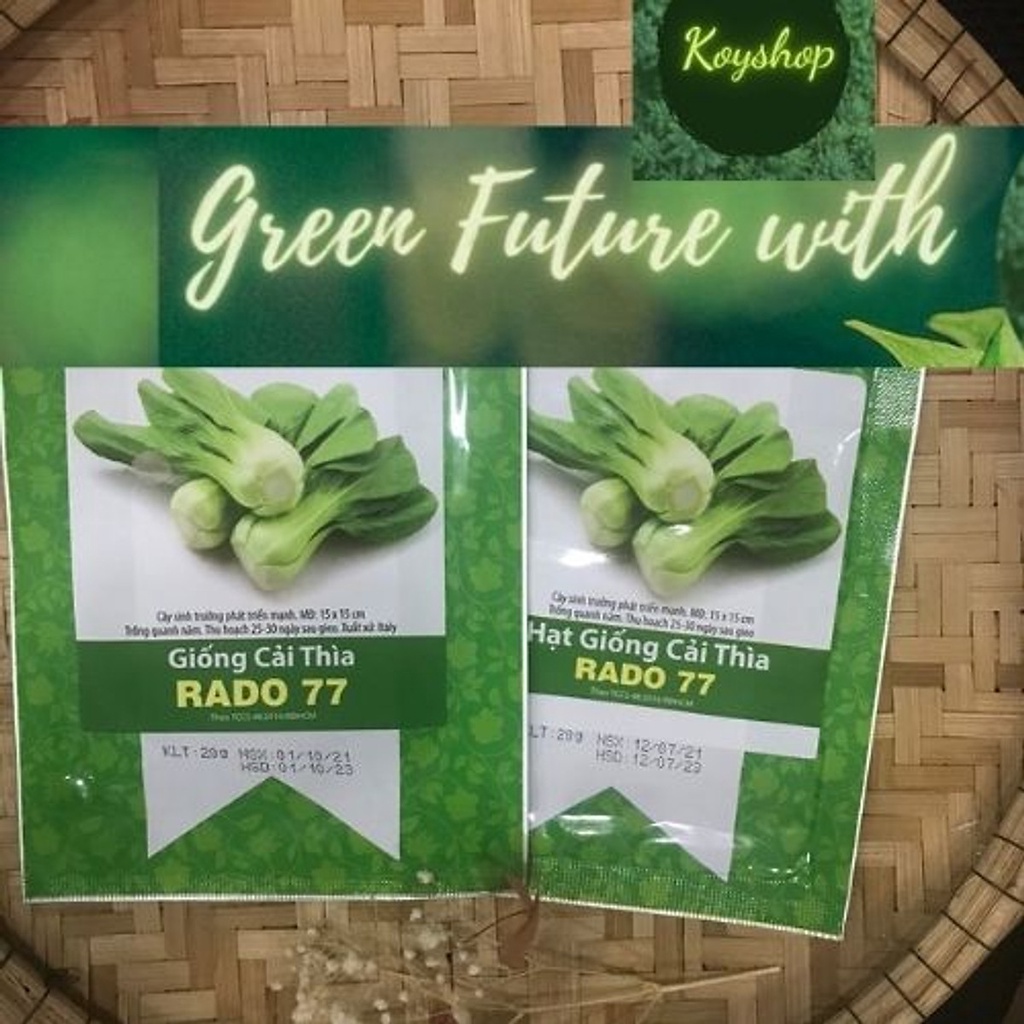 Hạt Giống Cải Thìa Rado 77 20gr