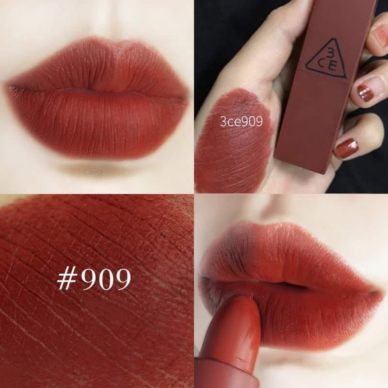 Son Thỏi 3ce Mood Recipe Matte Lip Color #909 đỏ đất