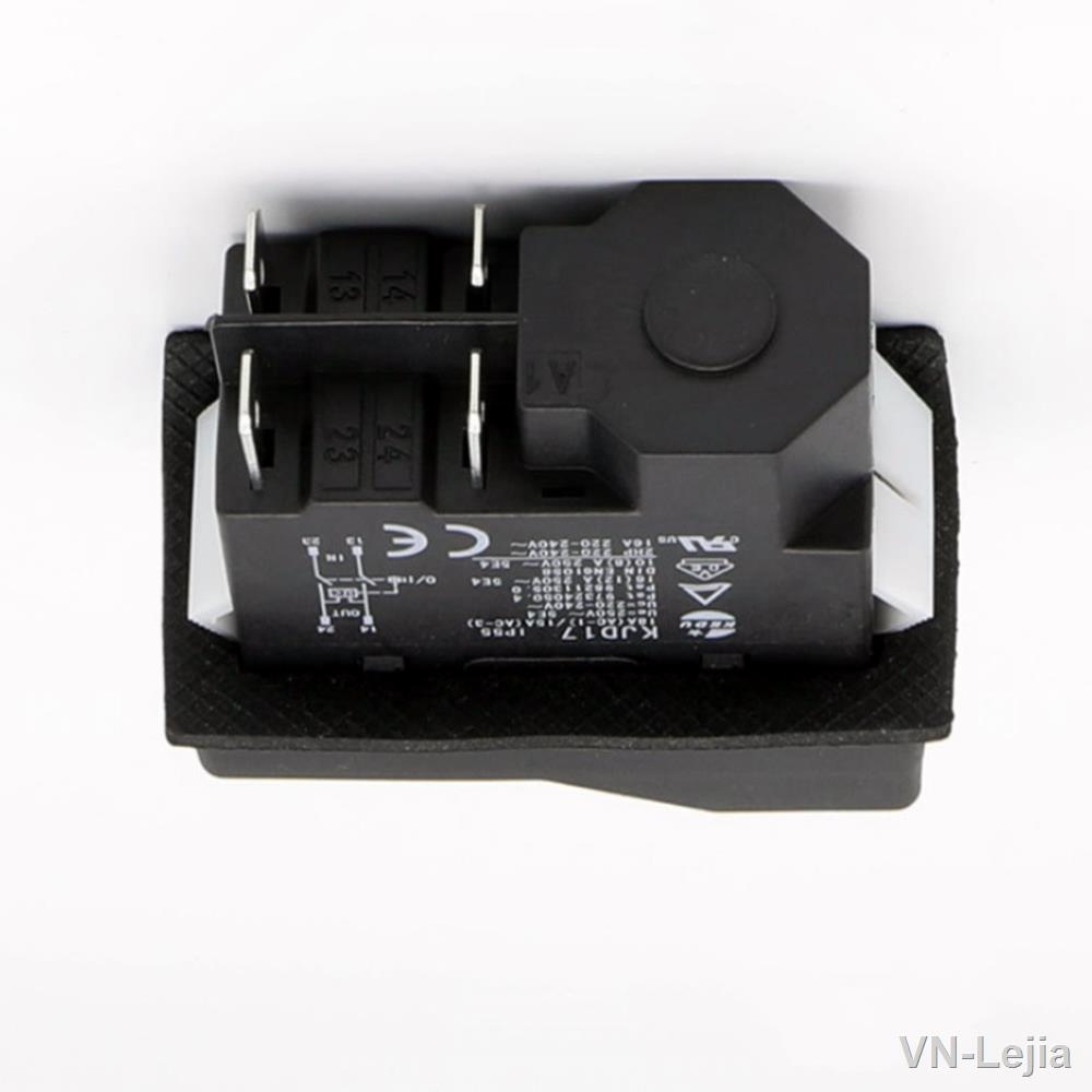 ┇◙ kjd17 ip55 button electromagnetic switch 4 pin ac250v 16a magnetic starter switches for machin