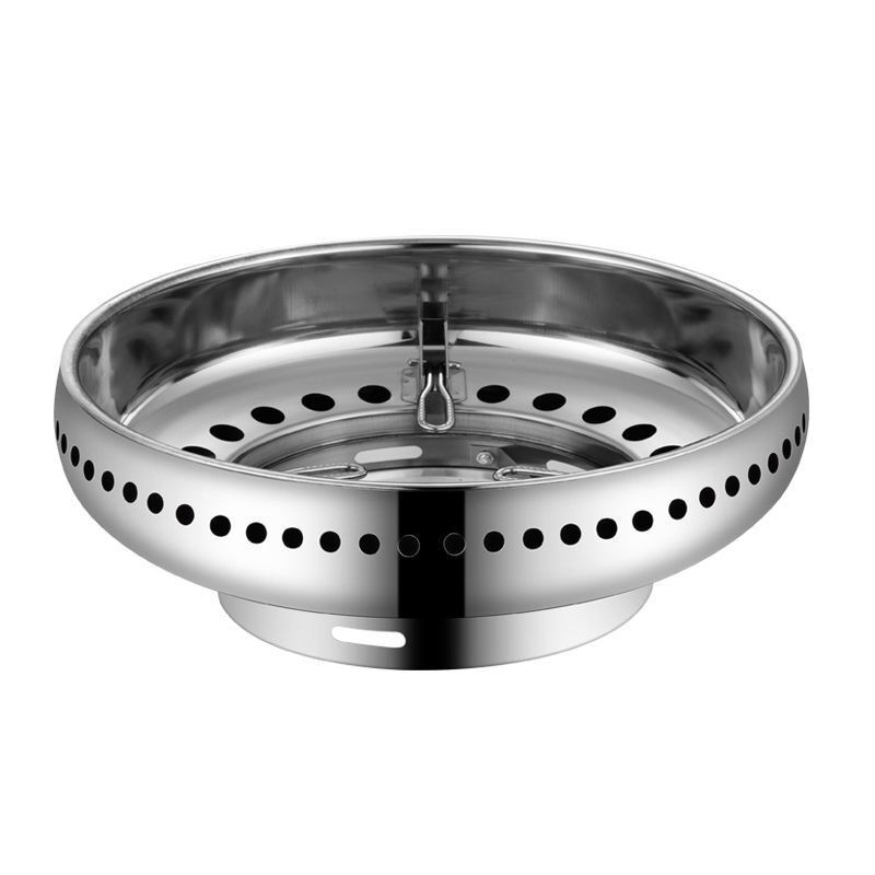 Double-layer thickened stainless steel wind shield energy-saving cover gas stove anti-slip heat insulation fire ring wind shield