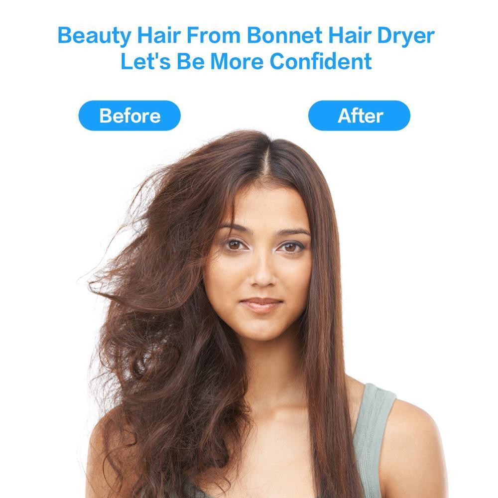 【Thriving】 Portable Soft Hair Drying Cap Bonnet Hood Hat Blow Dryer Attachment Dry Hair Cap Satin Bonnets Hair Dryer Cap.