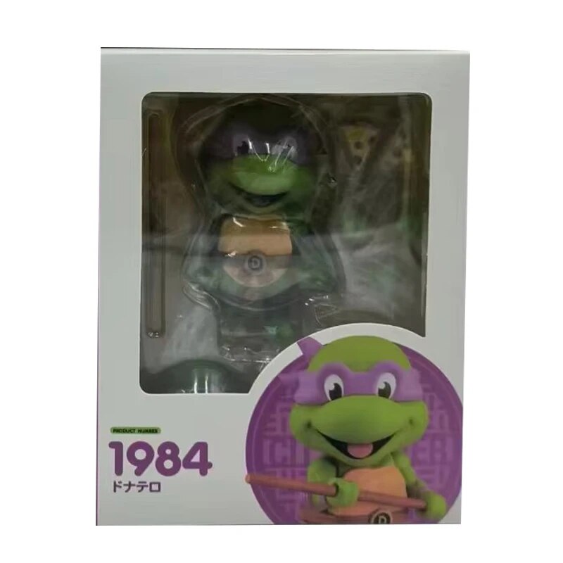 10Cm 4 Styles Teenage Mutant Ninja Turtles Anime Figure #1987 Leonardo Da Vinci Action Figure PVC Collection Model Toy Kids Gift