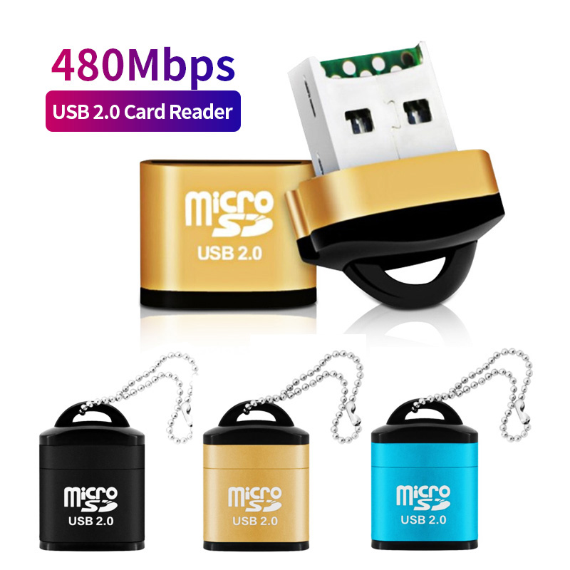 Mini High Speed USB 2.0 Card Reader Mini USB TF Micro SD Memory Card Adapter For PC Computer Desktop Laptop Notebooks. 